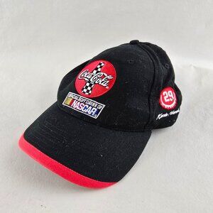 Coca Cola NASCAR Hat Black Red Mens One Size Kevin Harvick #29 Adjustable Coke G
